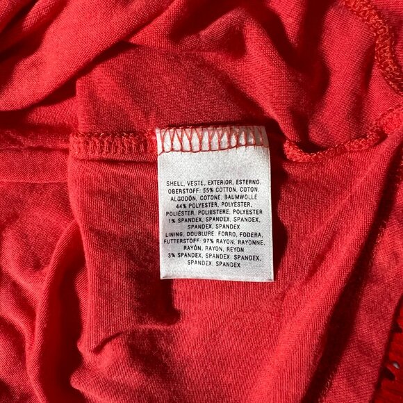 Anthropology Postmark Peplum Top Red Sz M - Picture 6 of 6